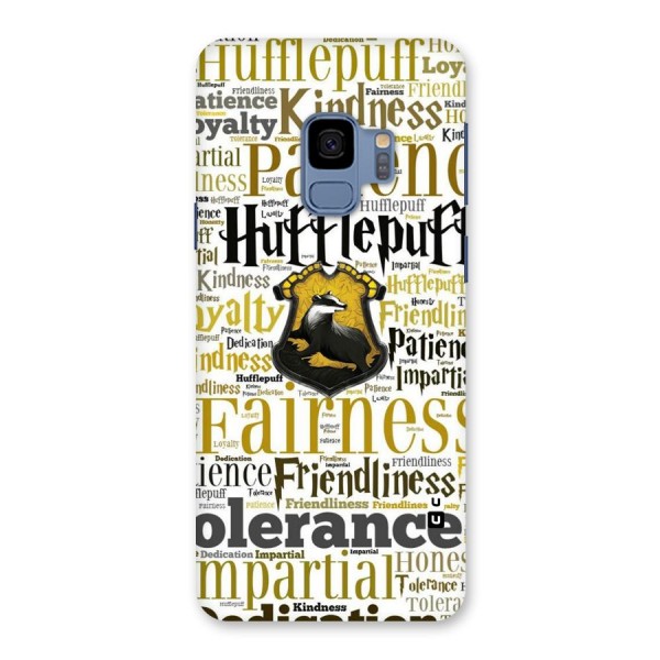 Yellow Fairness Back Case for Galaxy S9