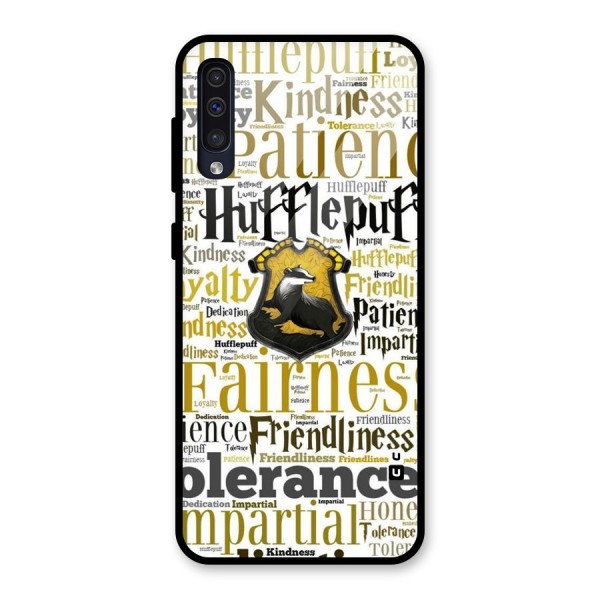 Yellow Fairness Glass Back Case for Galaxy A50s