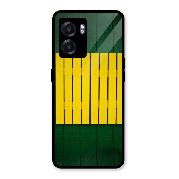 Yellow Fence Glass Back Case for Oppo K10 (5G)