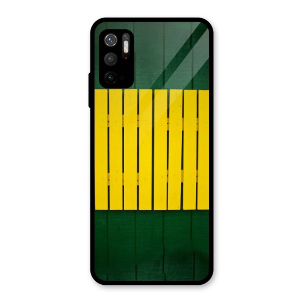 Yellow Fence Glass Back Case for Poco M3 Pro 5G