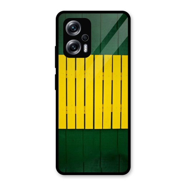 Yellow Fence Glass Back Case for Redmi K50i