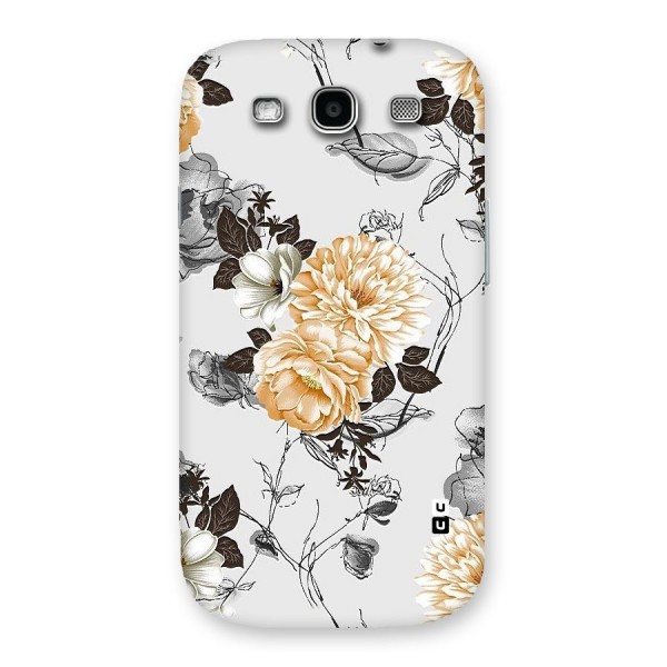 Yellow Floral Back Case for Galaxy S3 Neo