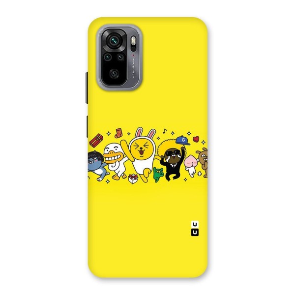 Yellow Friends Back Case for Redmi Note 10