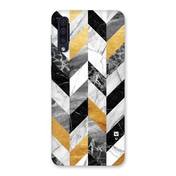 Yellow Grey Marble Back Case for Galaxy A50