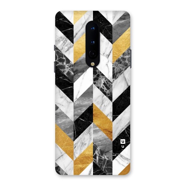 Yellow Grey Marble Back Case for OnePlus 8