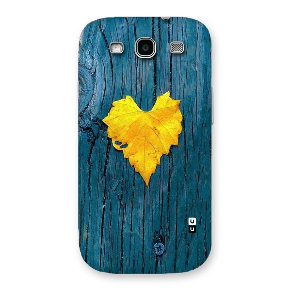 Yellow Leaf Back Case for Galaxy S3 Neo