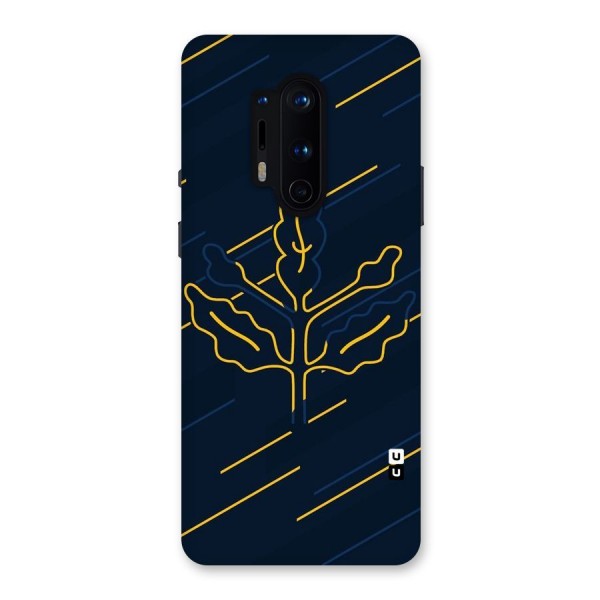 Yellow Leaf Line Back Case for OnePlus 8 Pro