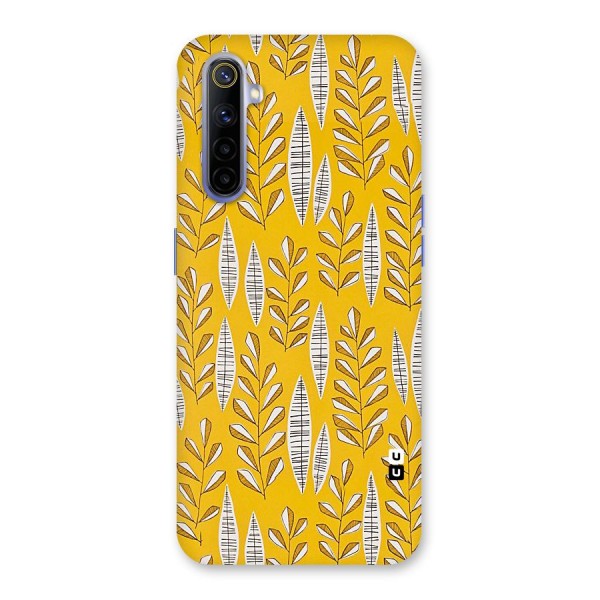 Yellow Leaf Pattern Back Case for Realme 6