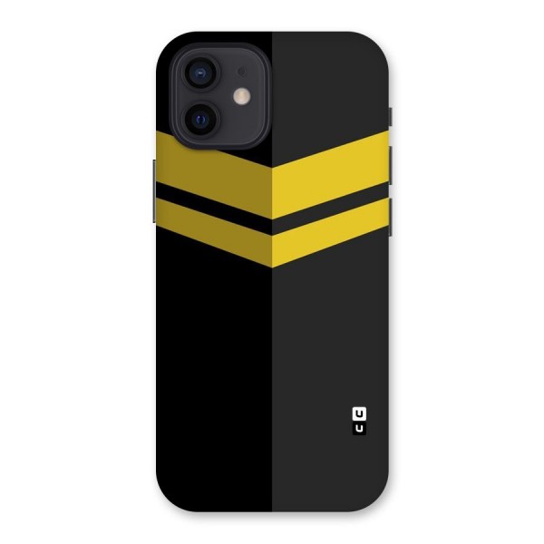 Yellow Lines Back Case for iPhone 12