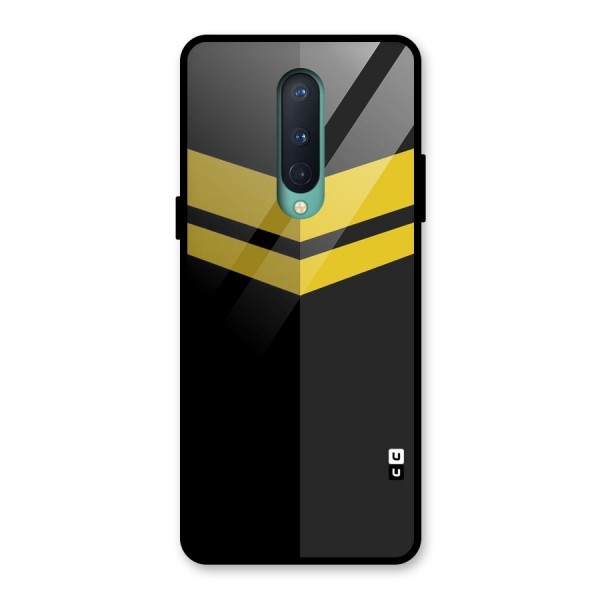 Yellow Lines Glass Back Case for OnePlus 8