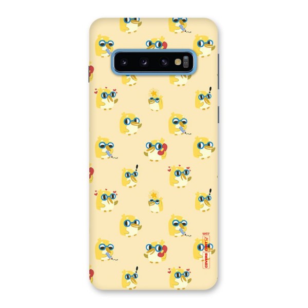 Yellow Parrot Back Case for Galaxy S10