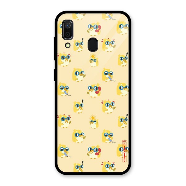 Yellow Parrot Glass Back Case for Galaxy A30