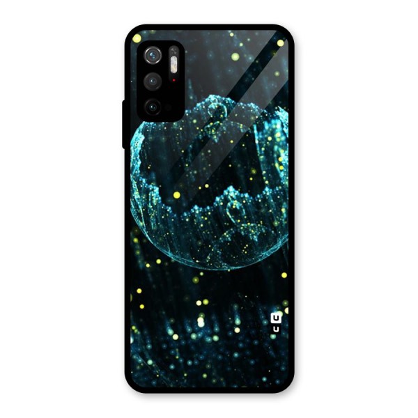 Yellow Rain Glass Back Case for Poco M3 Pro 5G