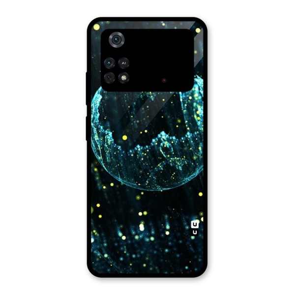 Yellow Rain Glass Back Case for Poco M4 Pro 4G