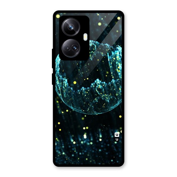 Yellow Rain Glass Back Case for Realme 10 Pro Plus