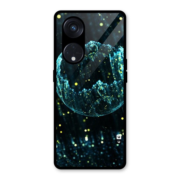 Yellow Rain Glass Back Case for Reno8 T 5G