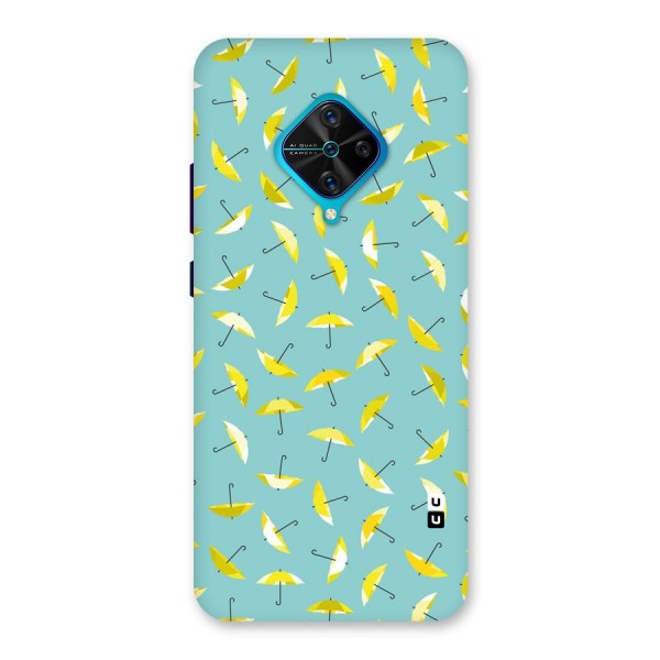 Yellow Umbrella Pattern Back Case for Vivo S1 Pro