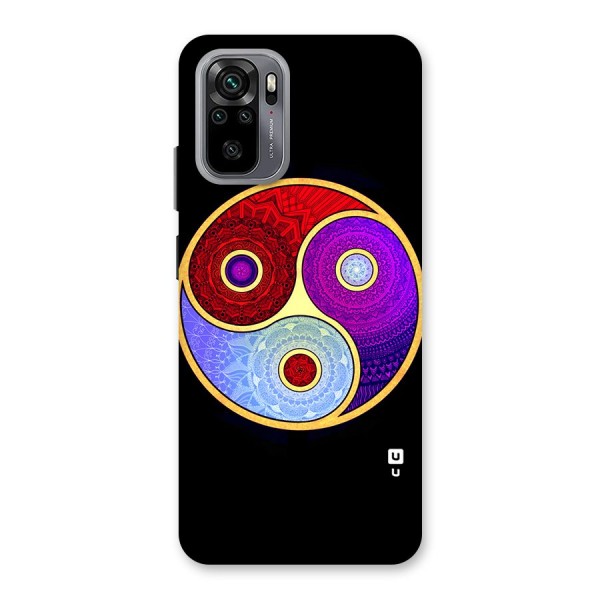 Yin Yang Mandala Design Back Case for Redmi Note 10