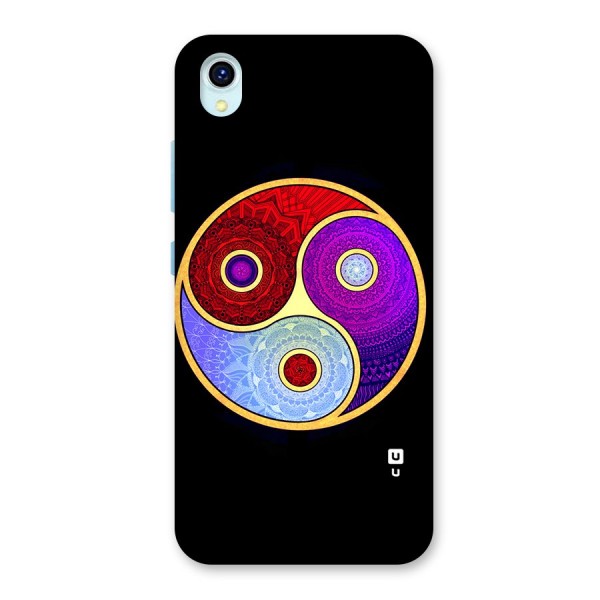 Yin Yang Mandala Design Back Case for Vivo Y1s