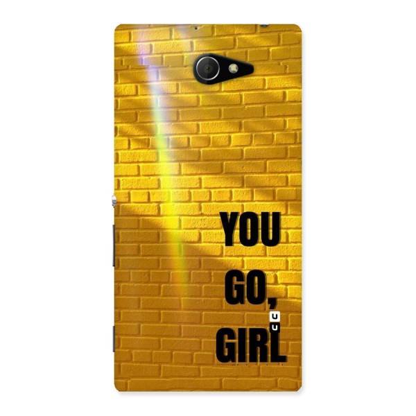 You Go Girl Wall Back Case for Sony Xperia M2