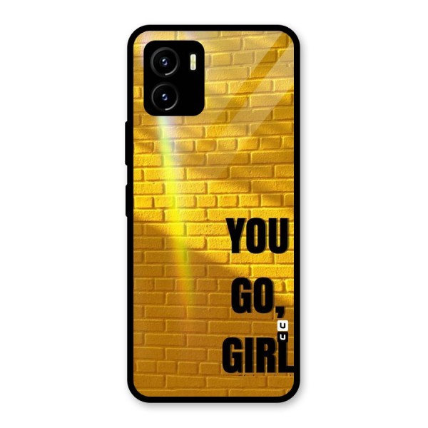 You Go Girl Wall Glass Back Case for Vivo Y15s