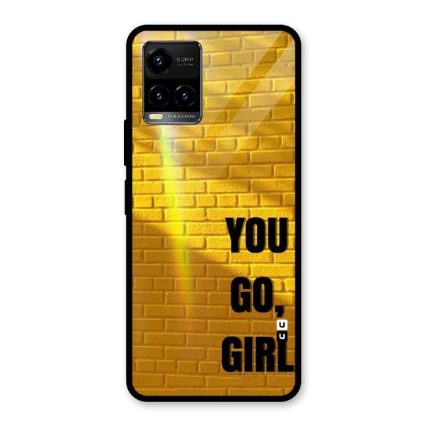 You Go Girl Wall Glass Back Case for Vivo Y33s