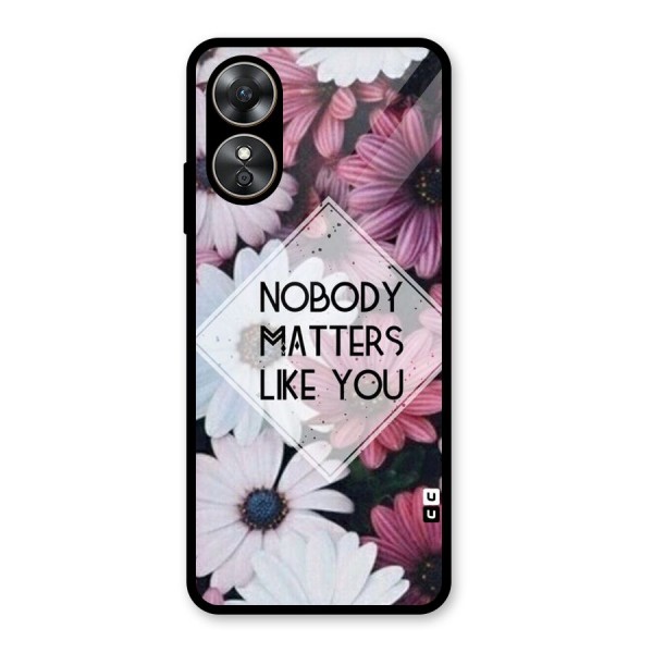 You Matter Glass Back Case for Oppo A17