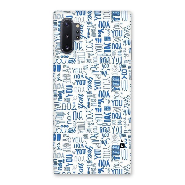 You Pattern Back Case for Galaxy Note 10 Plus