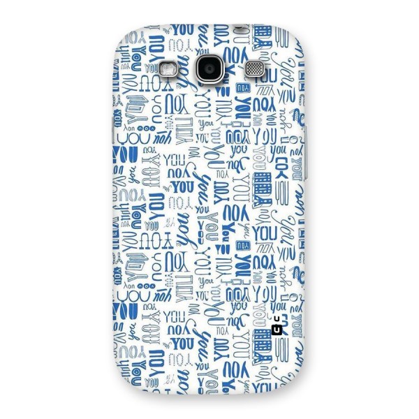 You Pattern Back Case for Galaxy S3 Neo