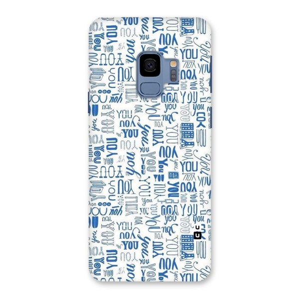 You Pattern Back Case for Galaxy S9