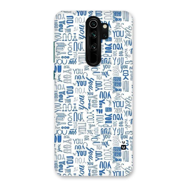 You Pattern Back Case for Redmi Note 8 Pro