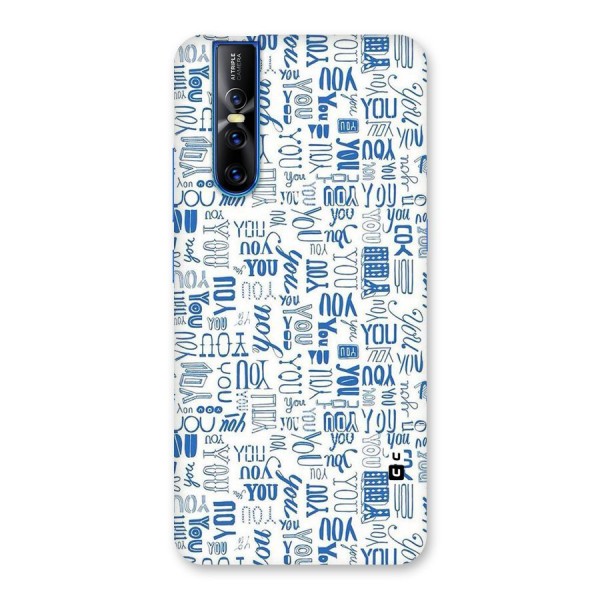 You Pattern Back Case for Vivo V15 Pro