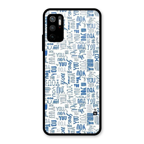 You Pattern Glass Back Case for Poco M3 Pro 5G