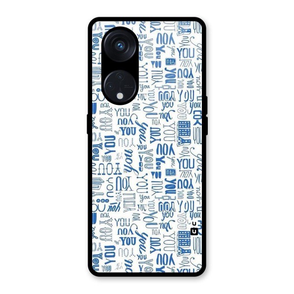 You Pattern Glass Back Case for Reno8 T 5G