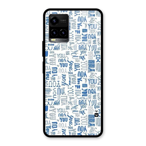 You Pattern Glass Back Case for Vivo Y21 2021