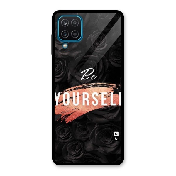 Yourself Shade Glass Back Case for Galaxy A12