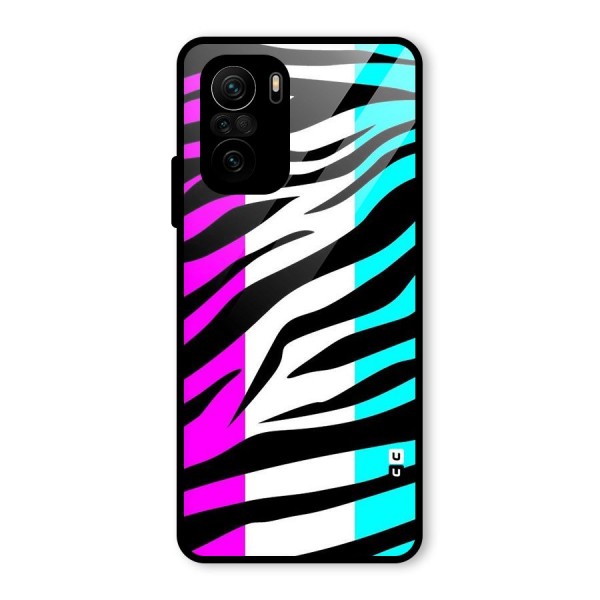 Zebra Texture Glass Back Case for Mi 11x