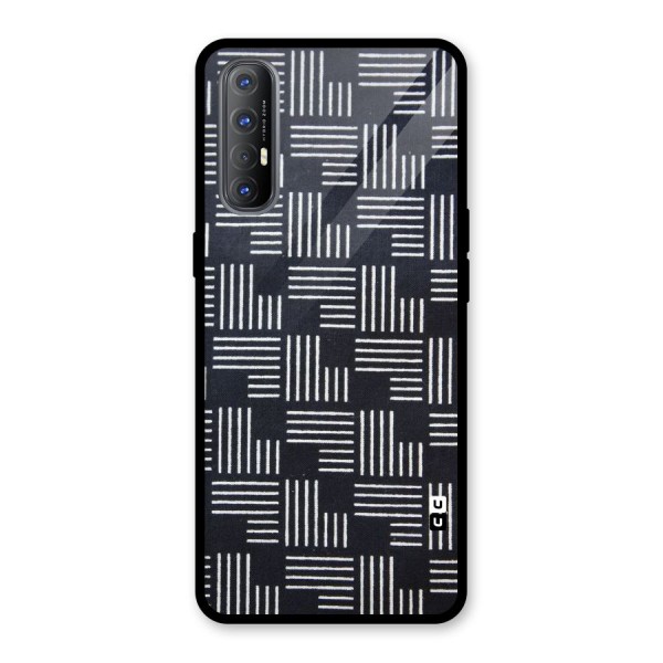 Zig Zag Hierarchy Glass Back Case for Oppo Reno3 Pro