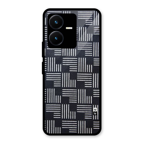 Zig Zag Hierarchy Glass Back Case for Vivo Y22