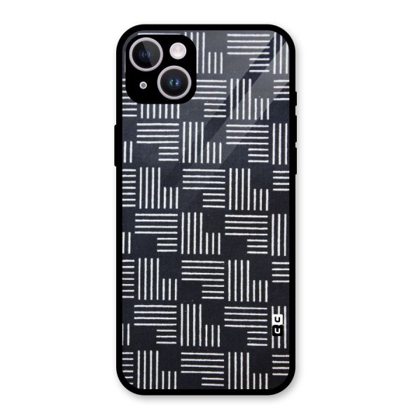 Zig Zag Hierarchy Glass Back Case for iPhone 14 Plus