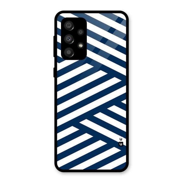 Zip Zap Pattern Glass Back Case for Galaxy A32