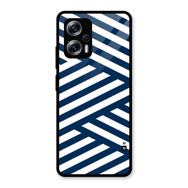 Zip Zap Pattern Glass Back Case for Redmi K50i