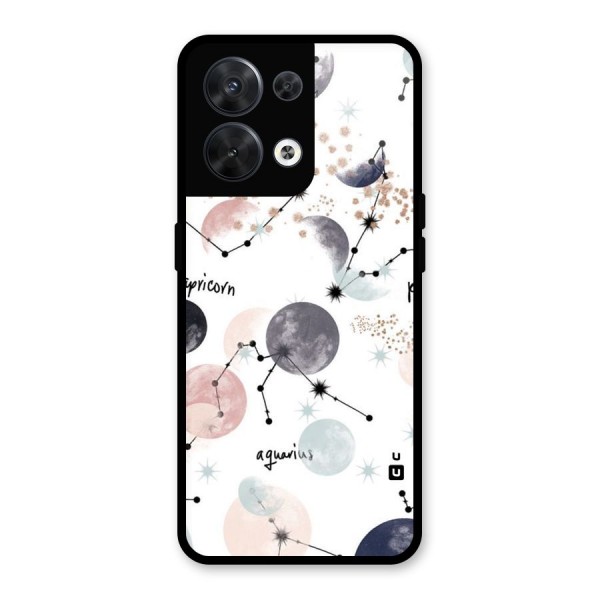 Zodiac Glass Back Case for Oppo Reno8 5G