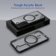 Black Clear Transparent Magsafe Back Case for Galaxy S22 Plus 5G