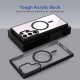 Black Clear Transparent Magsafe Back Case for Galaxy S22 Ultra 5G