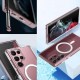 Crystal Clear Transparent Magsafe Back Case for Galaxy S22 Ultra 5G