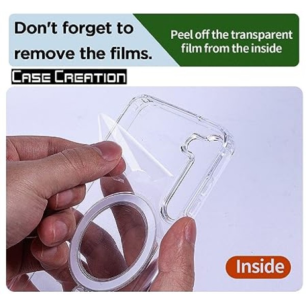 Crystal Clear Transparent Magsafe Back Case for Galaxy S23