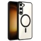 Black Clear Transparent Magsafe Back Case for Galaxy S23 Plus