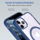 Royal Blue Clear Transparent Magsafe Back Case for iPhone 11 Pro