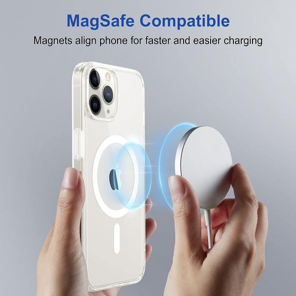 Crystal Clear Transparent Magsafe Back Case for iPhone 11 Pro Max